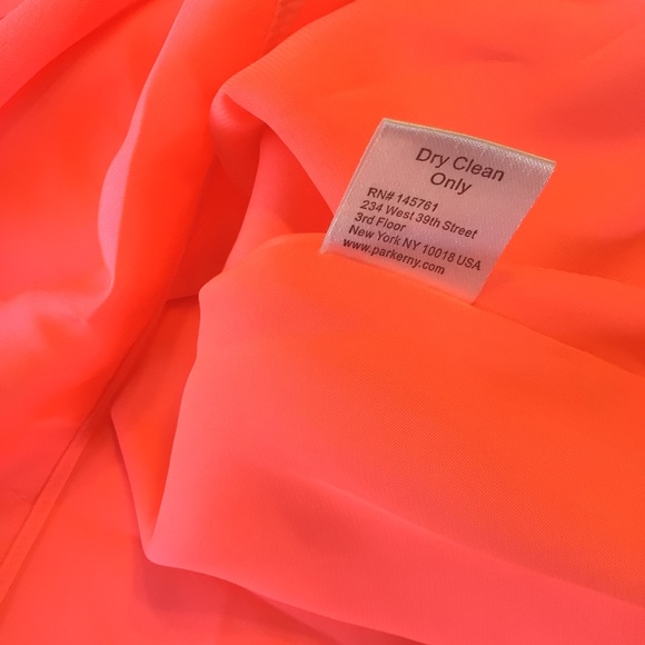 PARKER NEW YORK ORANGE PINK SLEEVELESS SHIFT DRESS SMALL - Picture 13 of 14